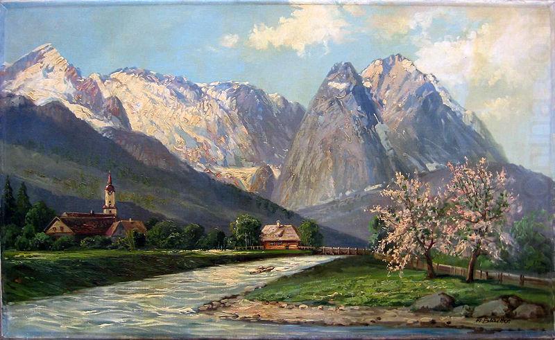 Albert Blaetter Wettersteingebirge china oil painting image